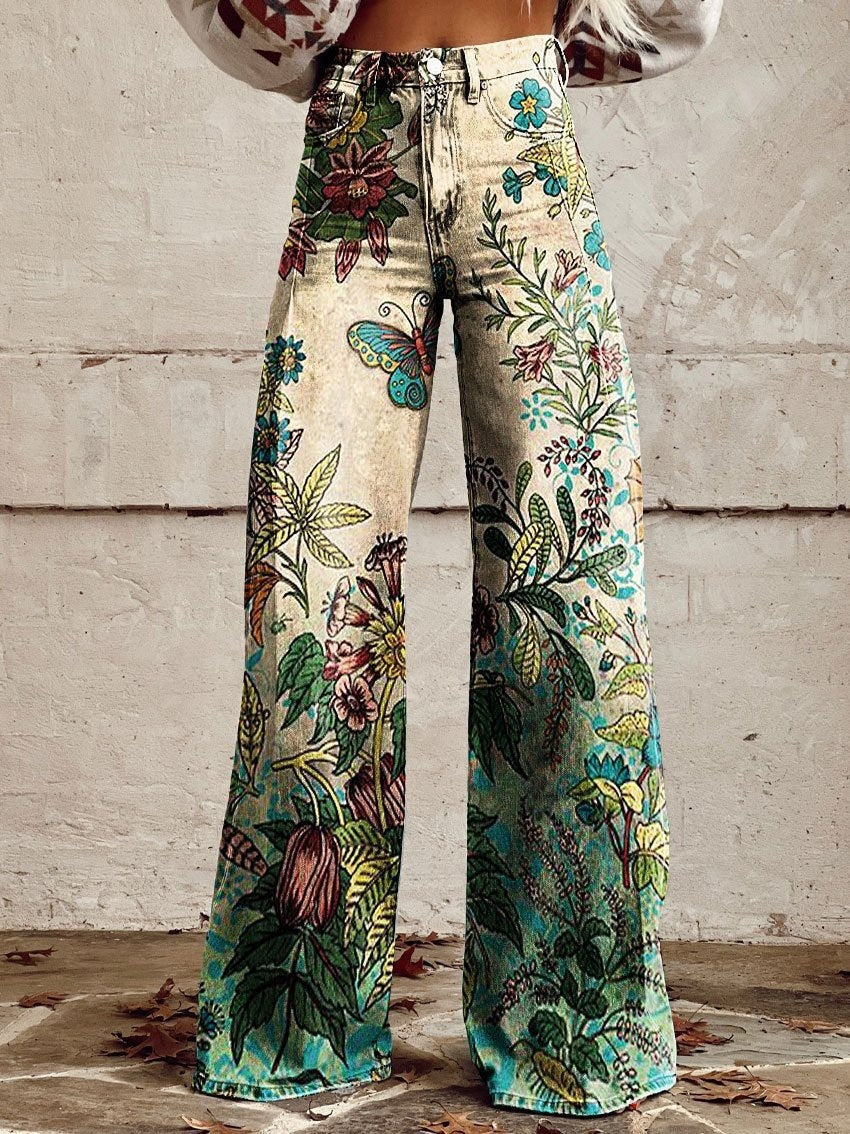 Plus Size Women's Casual Pants Thin Imitation Jeans