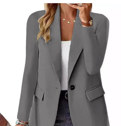 Long Sleeve Cardigan Suit Jacket
