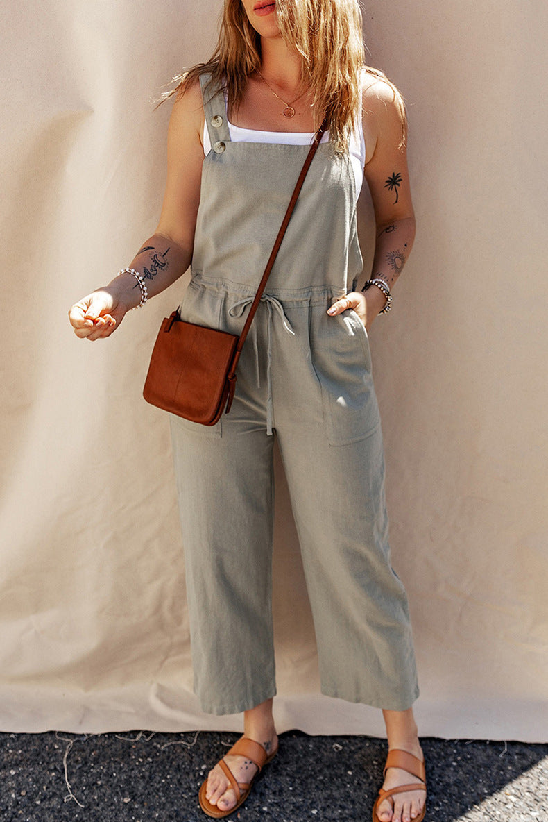 Camisole Jumpsuit Loose Sleeveless