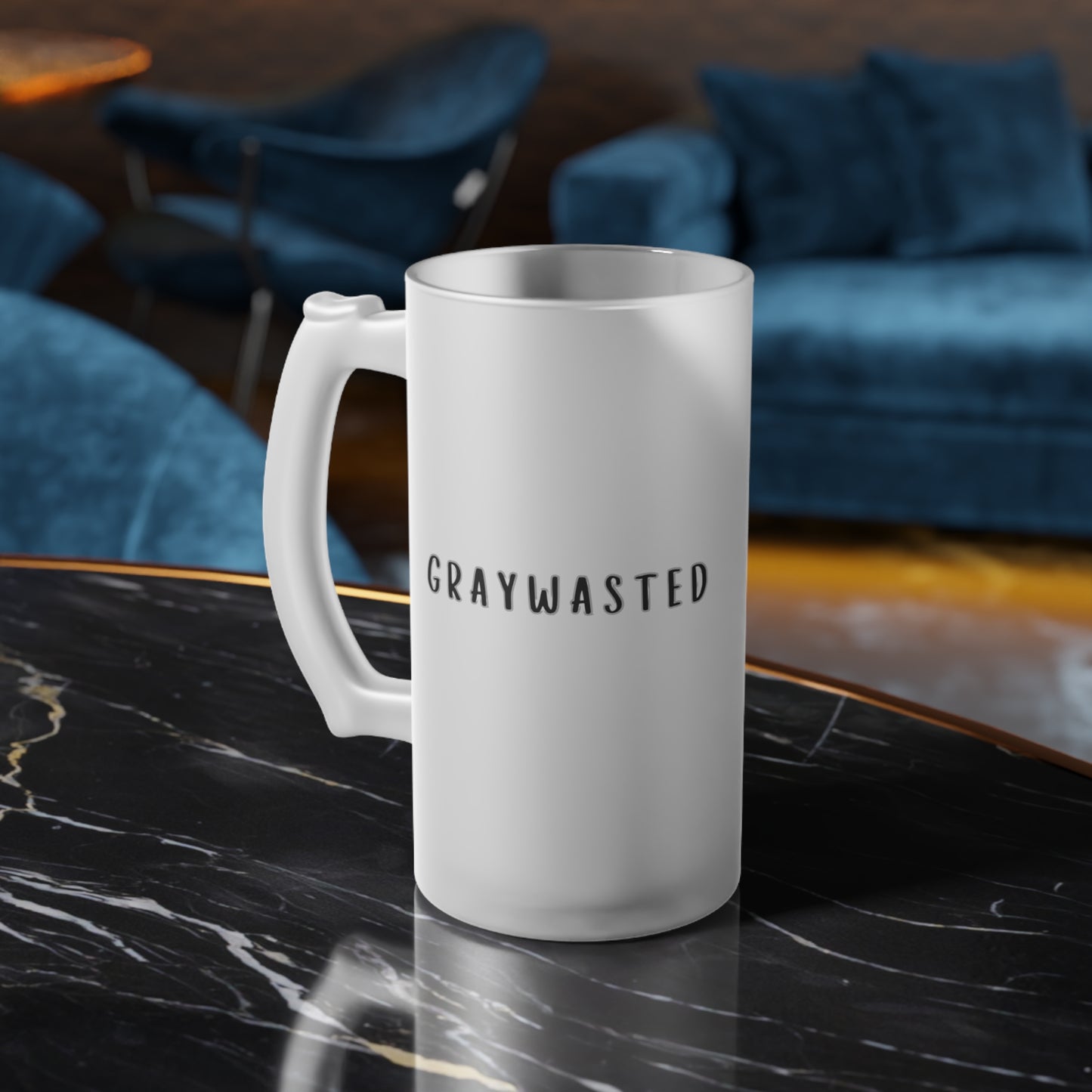 Customized Frosted Glass Beer Mug - Perfect for Parties & Celebrations