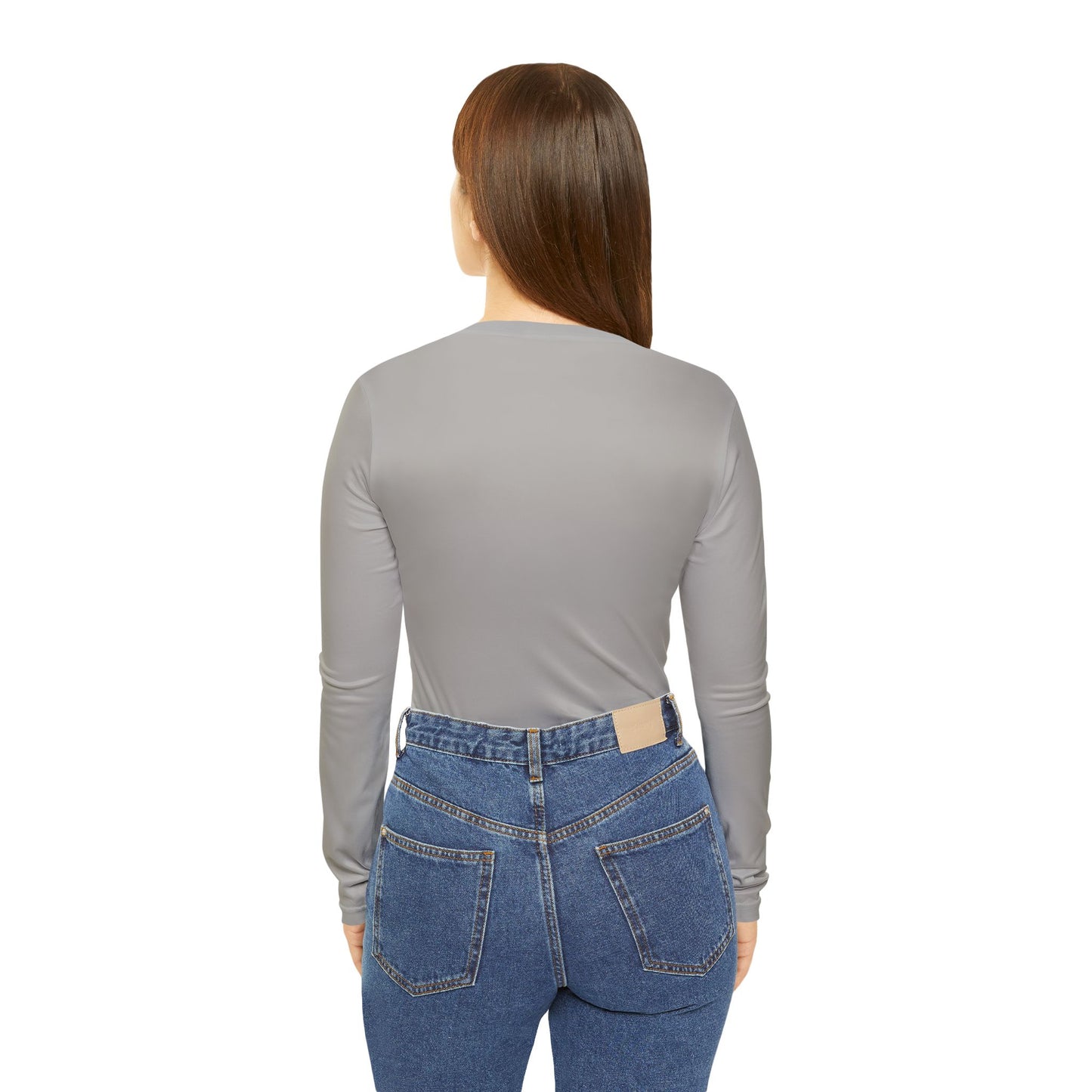 Grayceful Floral Long Sleeve V-neck Shirt for Women, Cozy Casual Wear, Gift for
