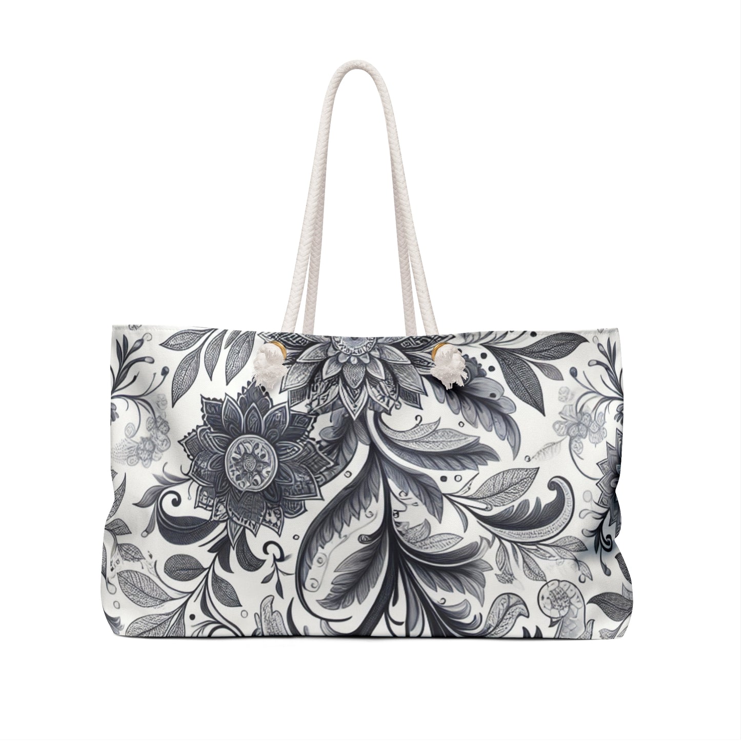 Floral Print Weekender Bag, Stylish Tote for Travel, Beach, Gym, Overnight Stay, Perfect Gift for Her