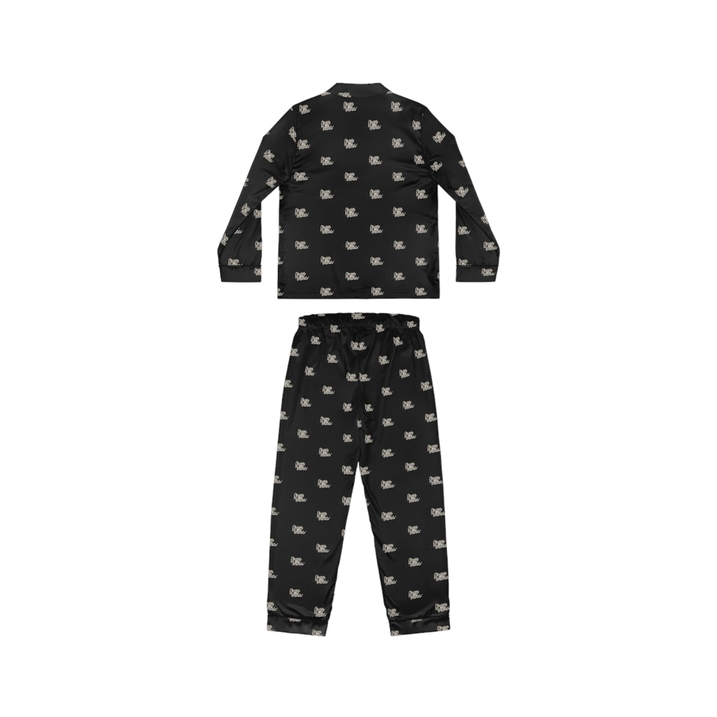 Gray Vibes Elegant Women's Satin Pajamas Set - Soft & Stylish Sleepwear