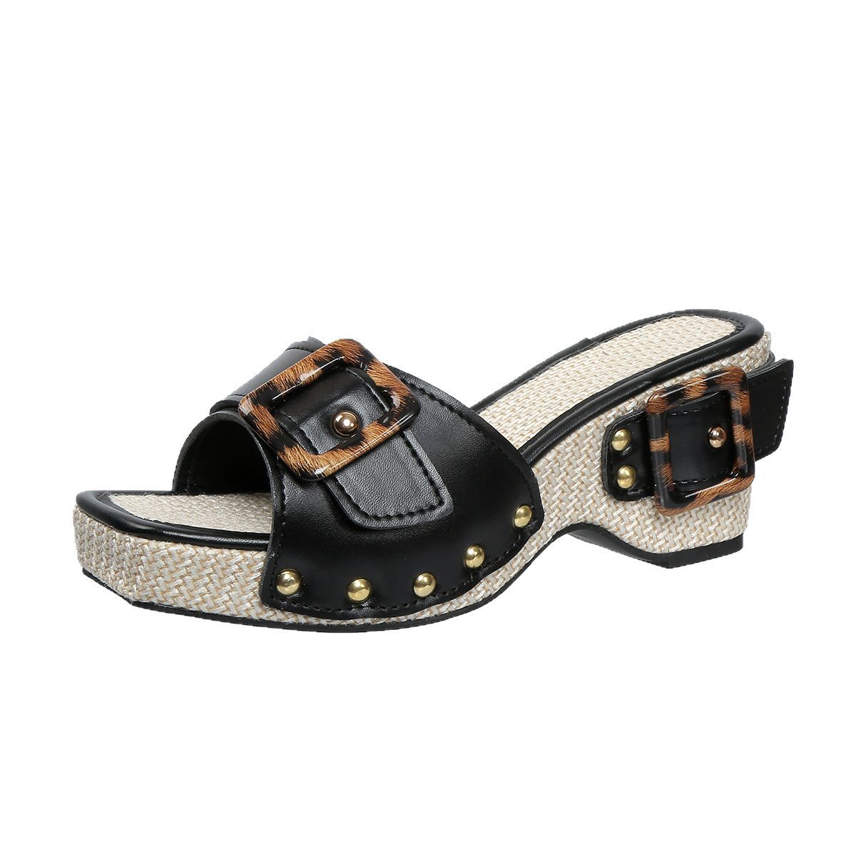 Plus Size Trend Platform Wedge Sandals Rivet