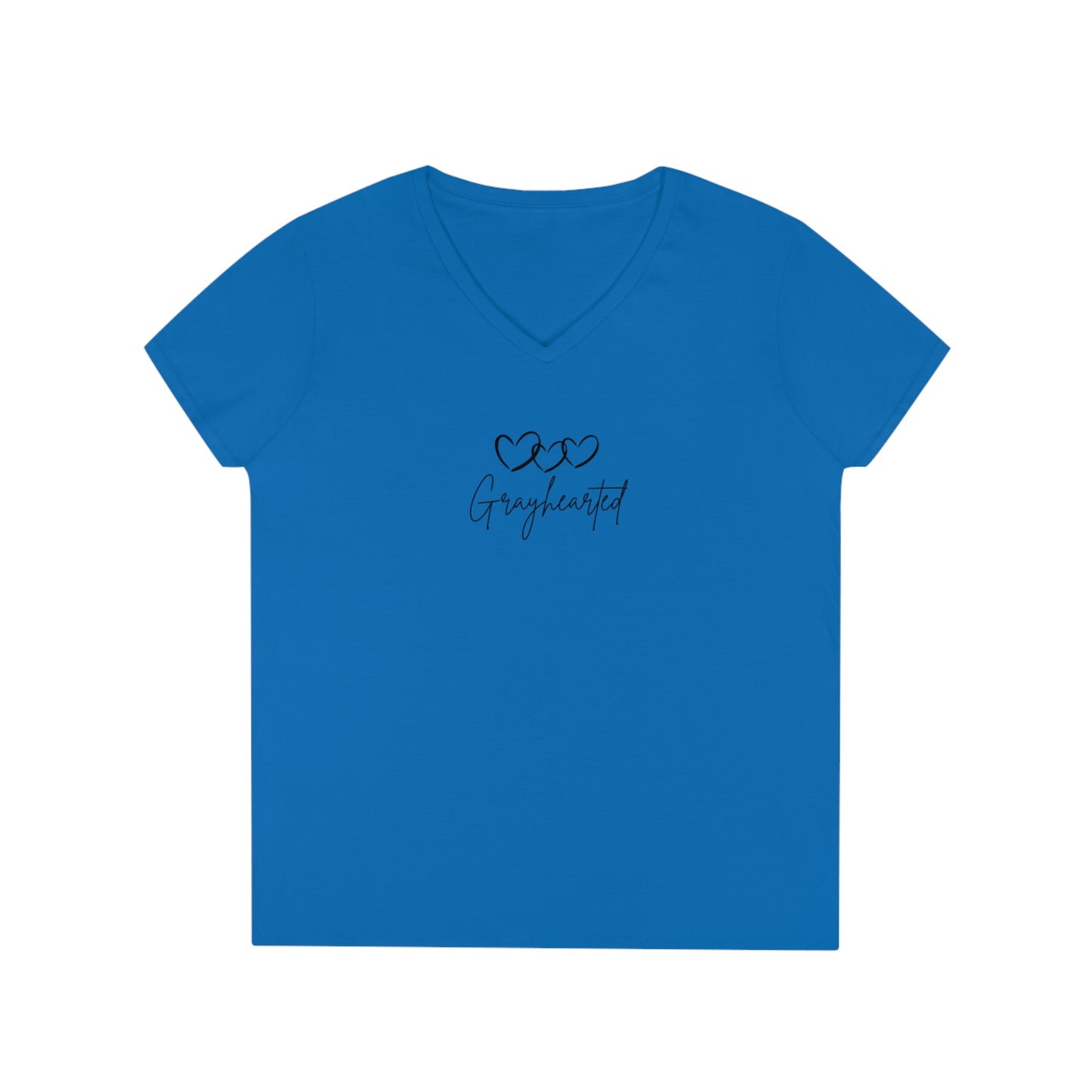 Grayceful 3 hearts Ladies' V-Neck T-Shirt