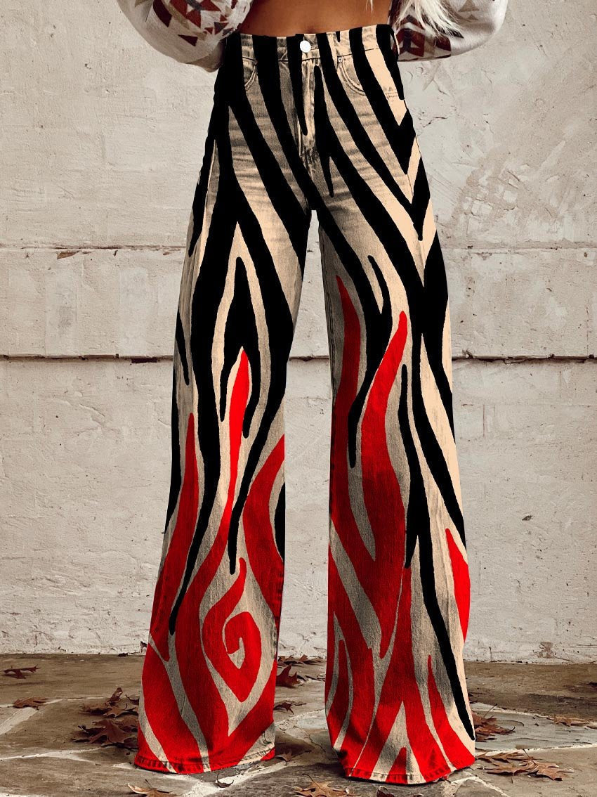 Plus Size Women's Casual Pants Thin Imitation Jeans