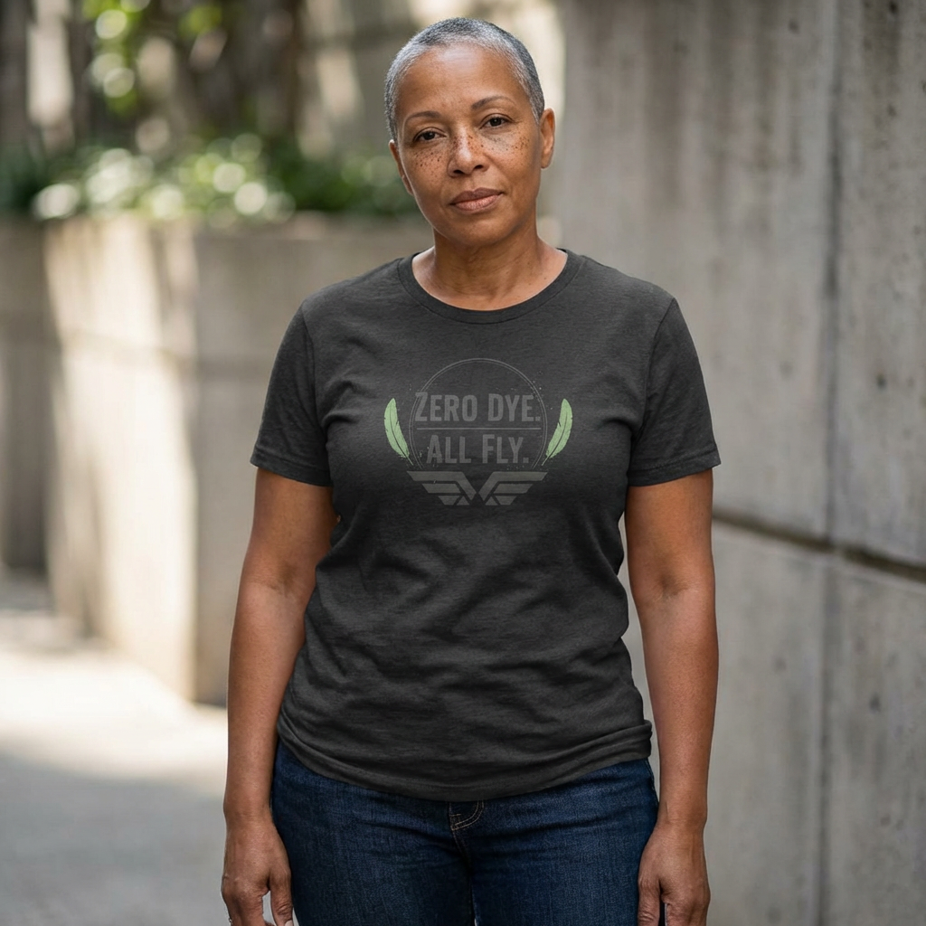 Zero Dye All Fly Women’s Tee — Eco-Friendly Vintage-Inspired Graphic T-Shirt