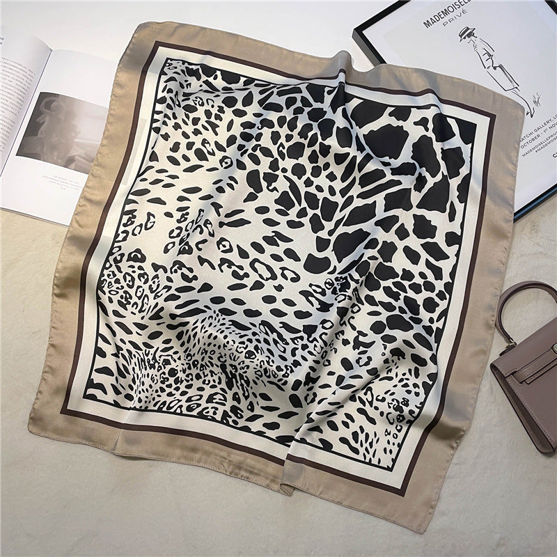 Silk Scarf Black Paisley Belt Decorative Waist Seal Hair Band