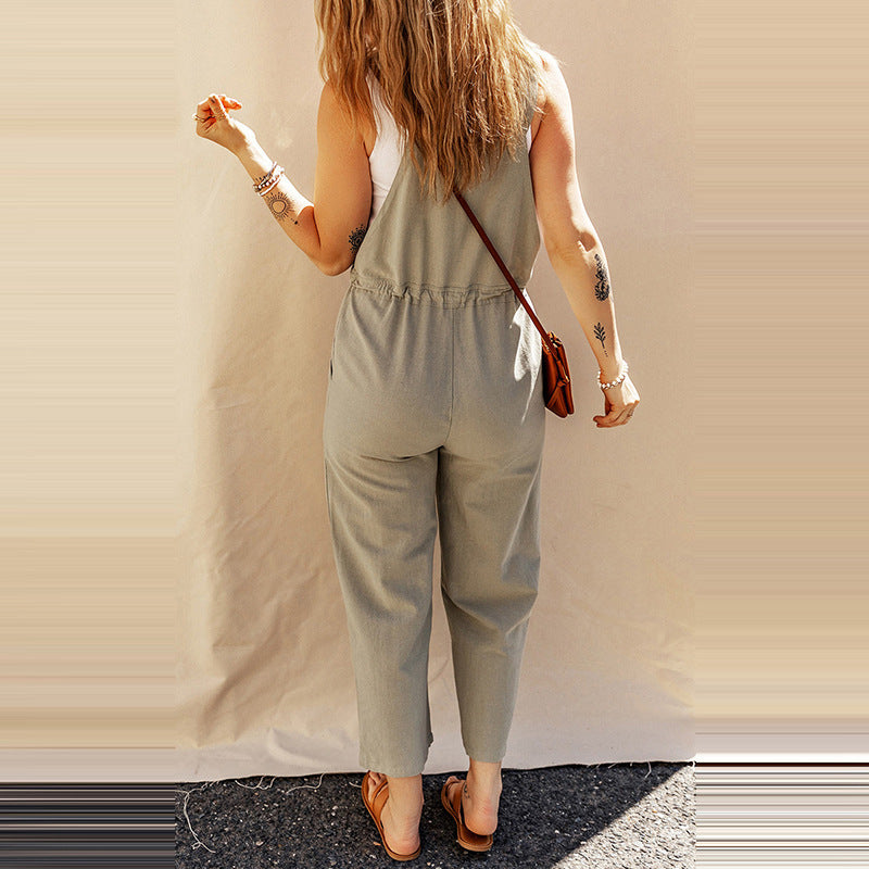 Camisole Jumpsuit Loose Sleeveless