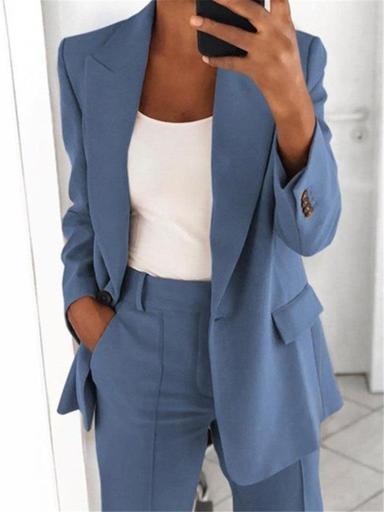 Polo Collar Cardigan Graceful Suit Jacket