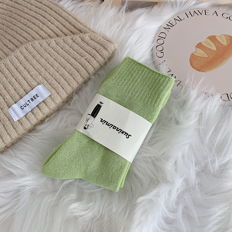 Warm, Stylish Long Socks For A Maillard-inspired Look