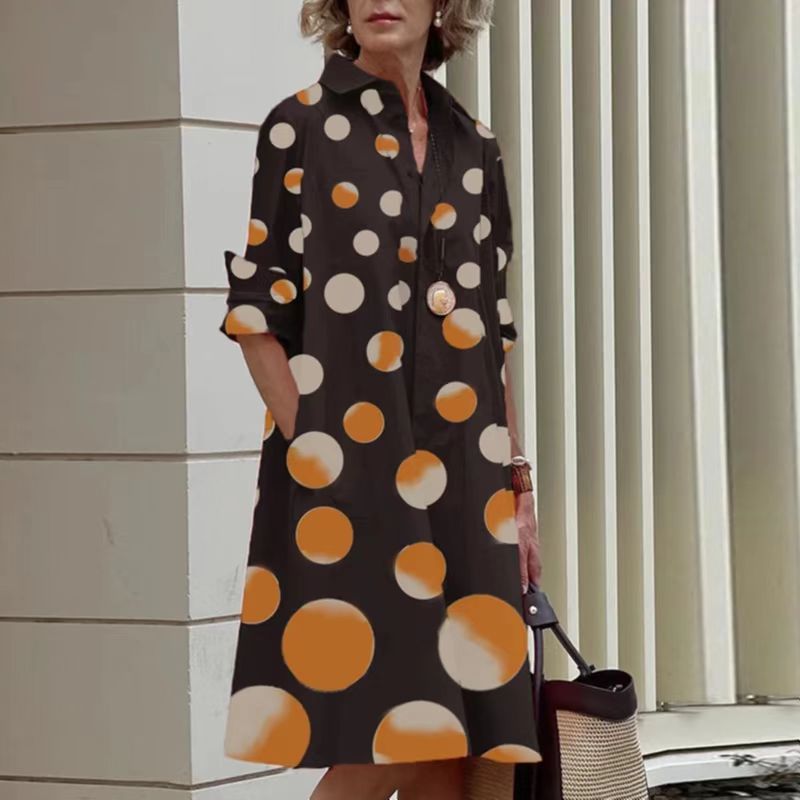 Printed Mid-length Dress