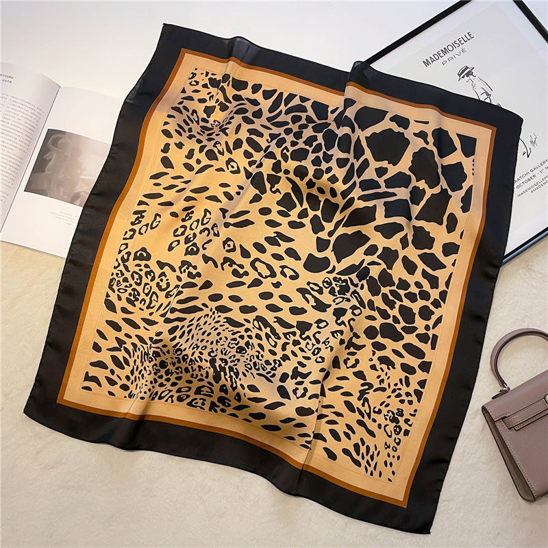 Silk Scarf Black Paisley Belt Decorative Waist Seal Hair Band