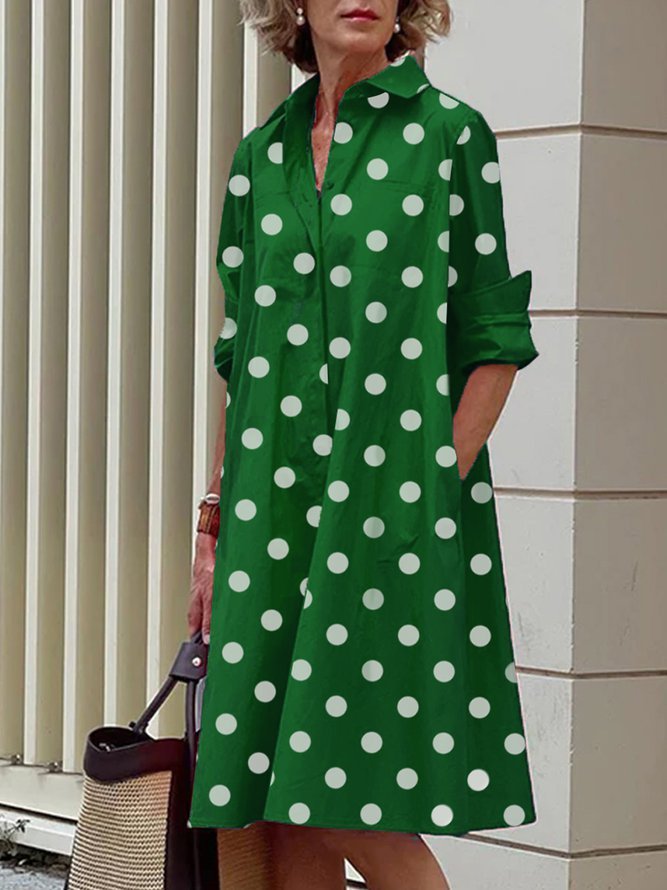 Printed Mid-length Dress