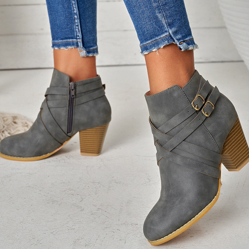 Short Boots Plus Size Height Increasing