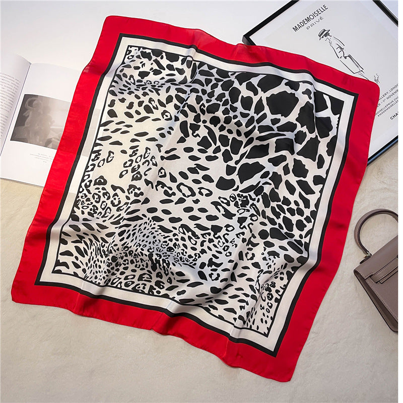 Silk Scarf Black Paisley Belt Decorative Waist Seal Hair Band