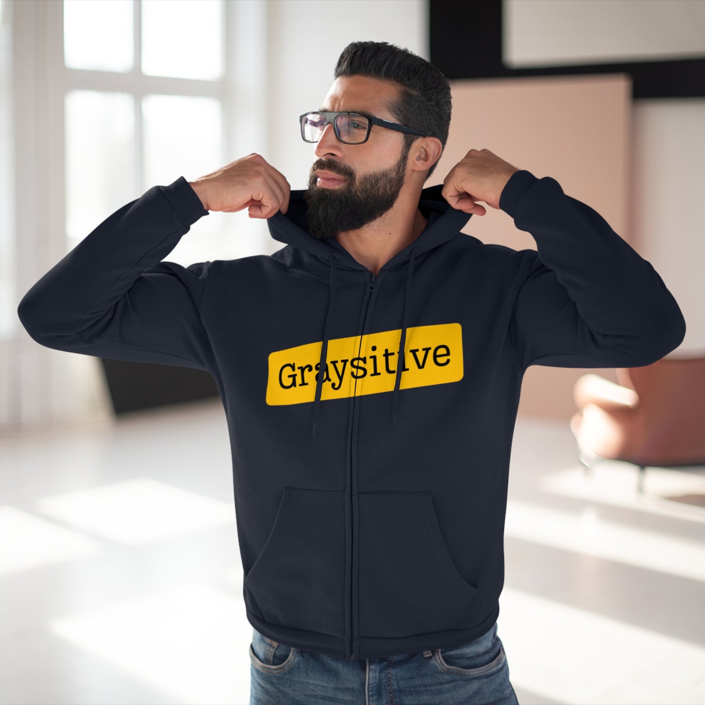 Unisex Hooded Zip Sweatshirt