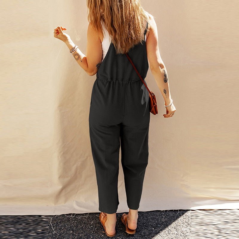 Camisole Jumpsuit Loose Sleeveless