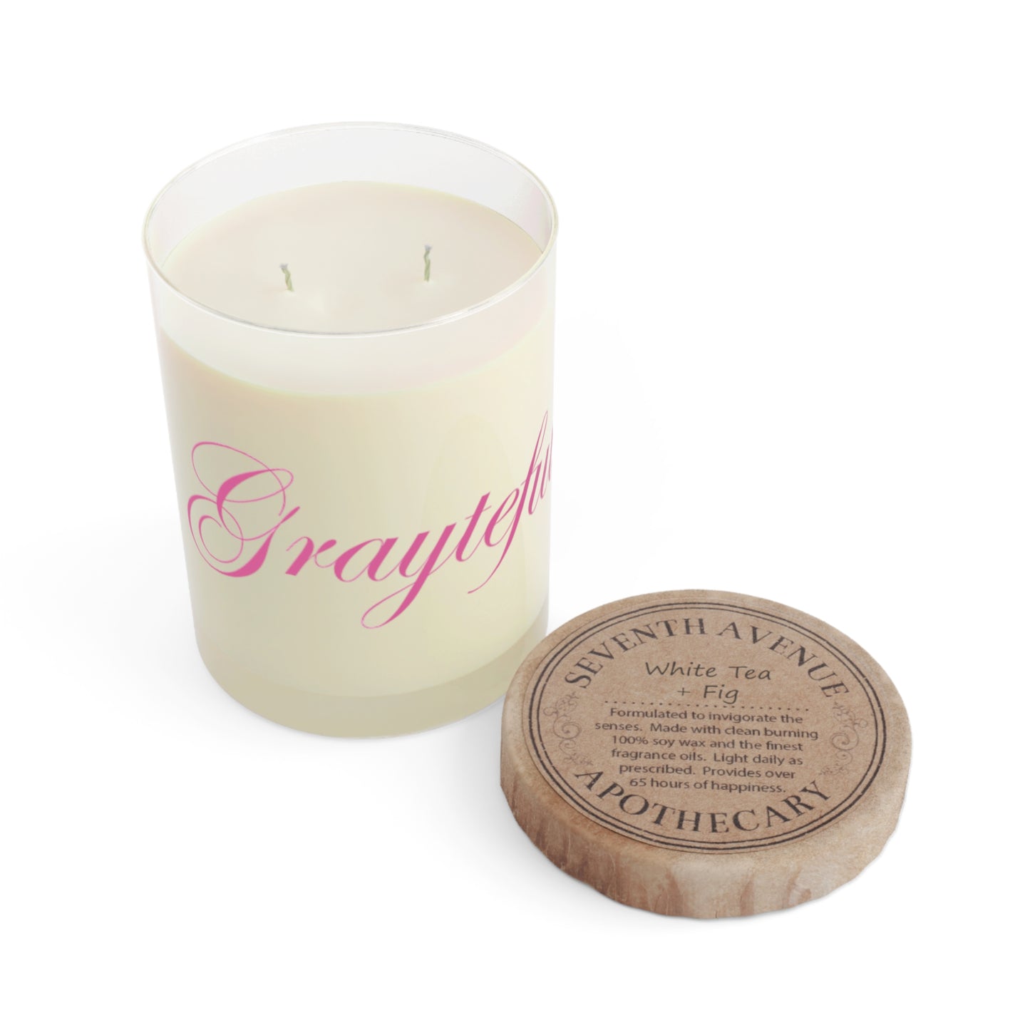 Grayteful Scented Candle - 11oz Full Glass for Relaxation & Celebration