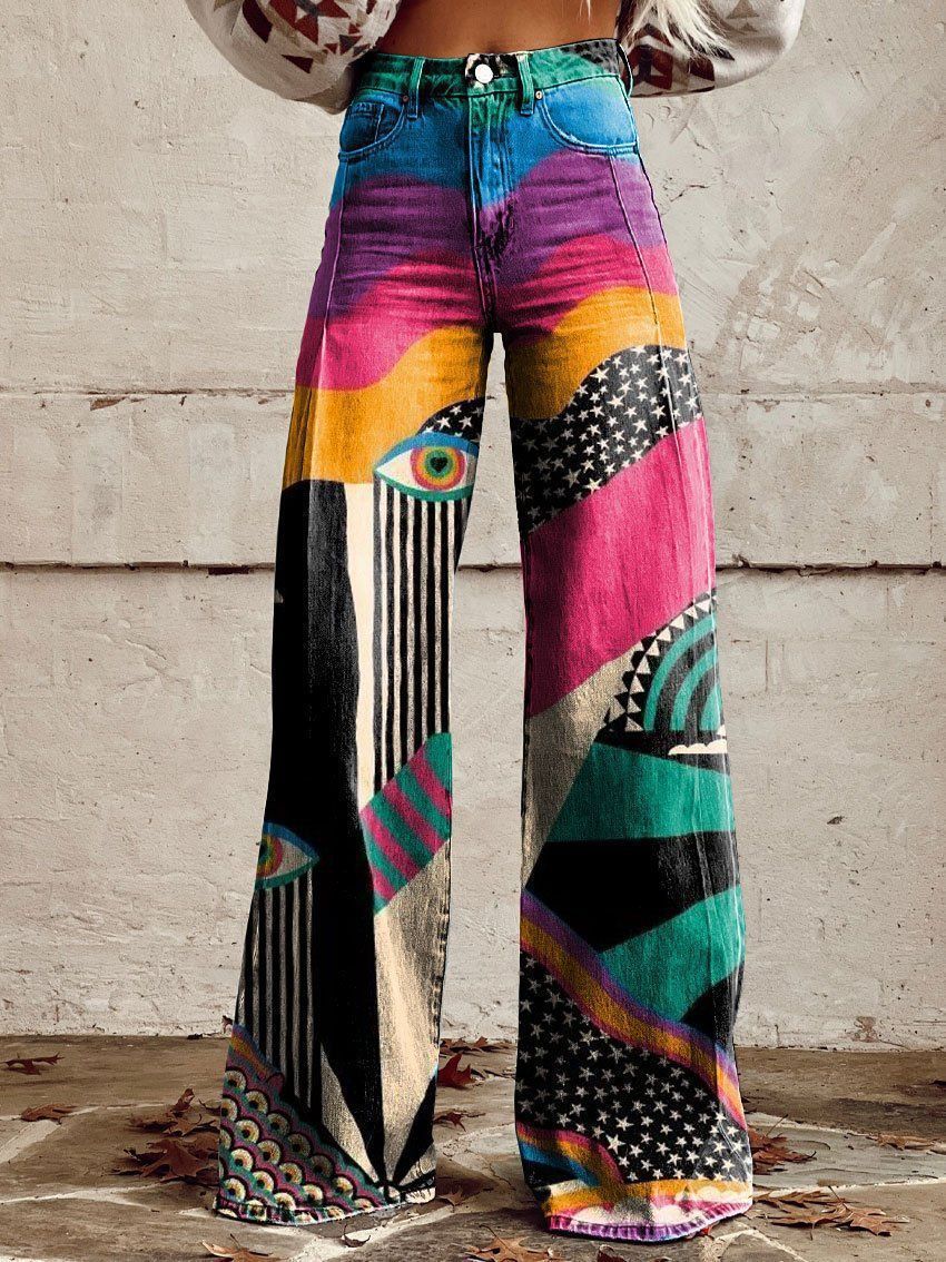 Plus Size Women's Casual Pants Thin Imitation Jeans