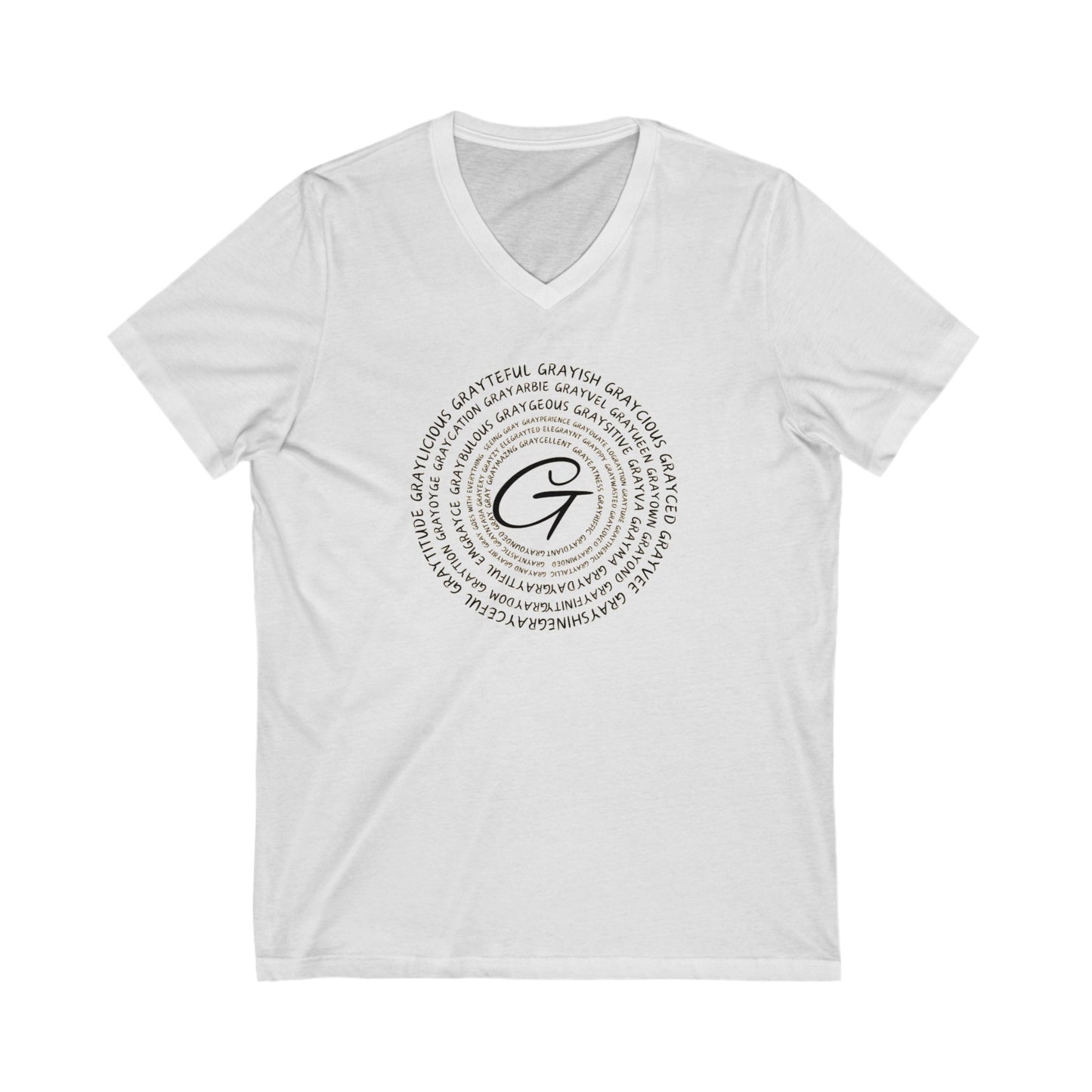 Unisex Jersey Short Sleeve V-Neck Tee