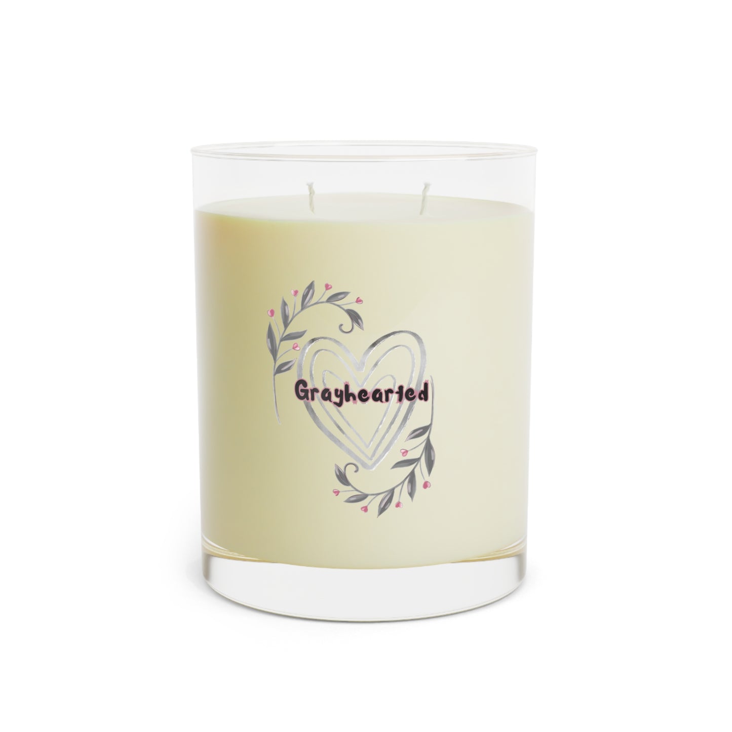 Grayhearted Scented Candle - 11oz Full Glass | Ideal for Relaxation and Gifts