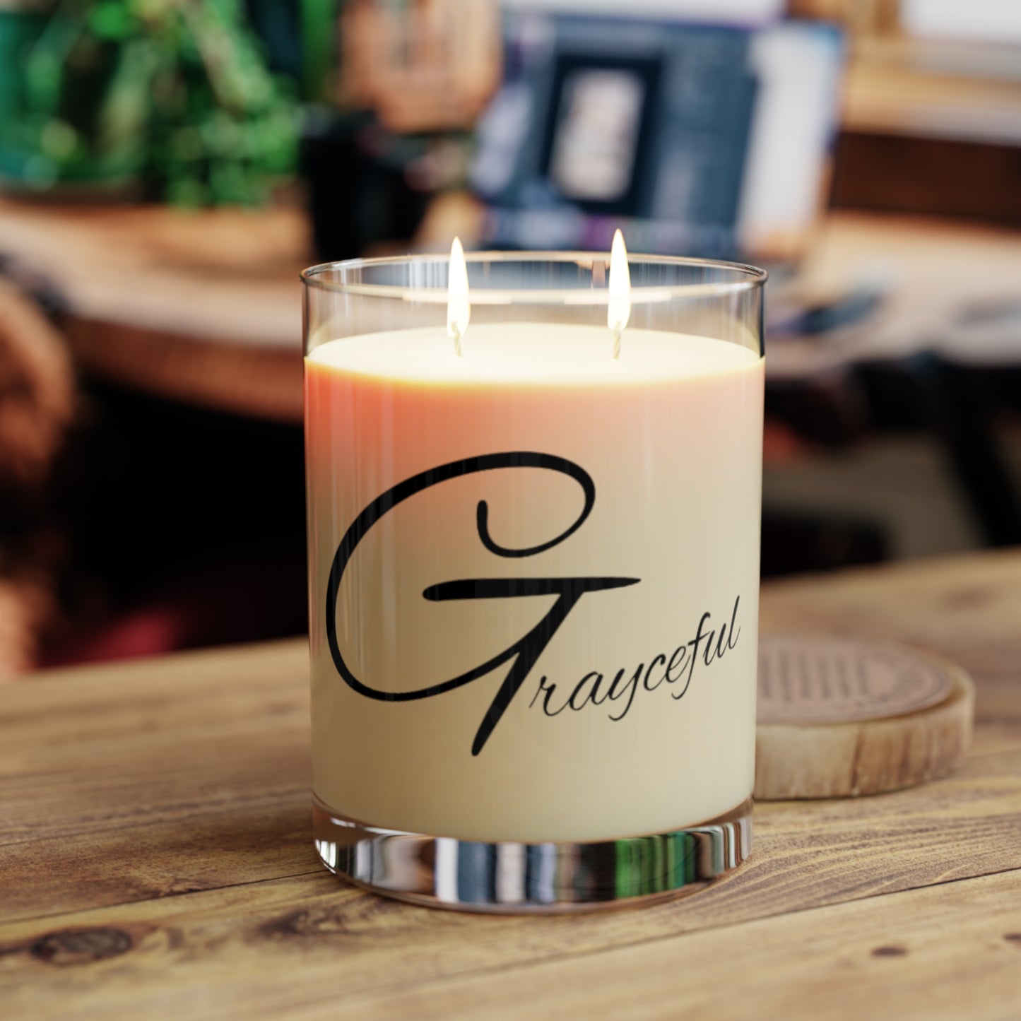 Grayceful Scented Candle - 11oz Full Glass Aromatherapy Candle for Relaxation and Mindfulness