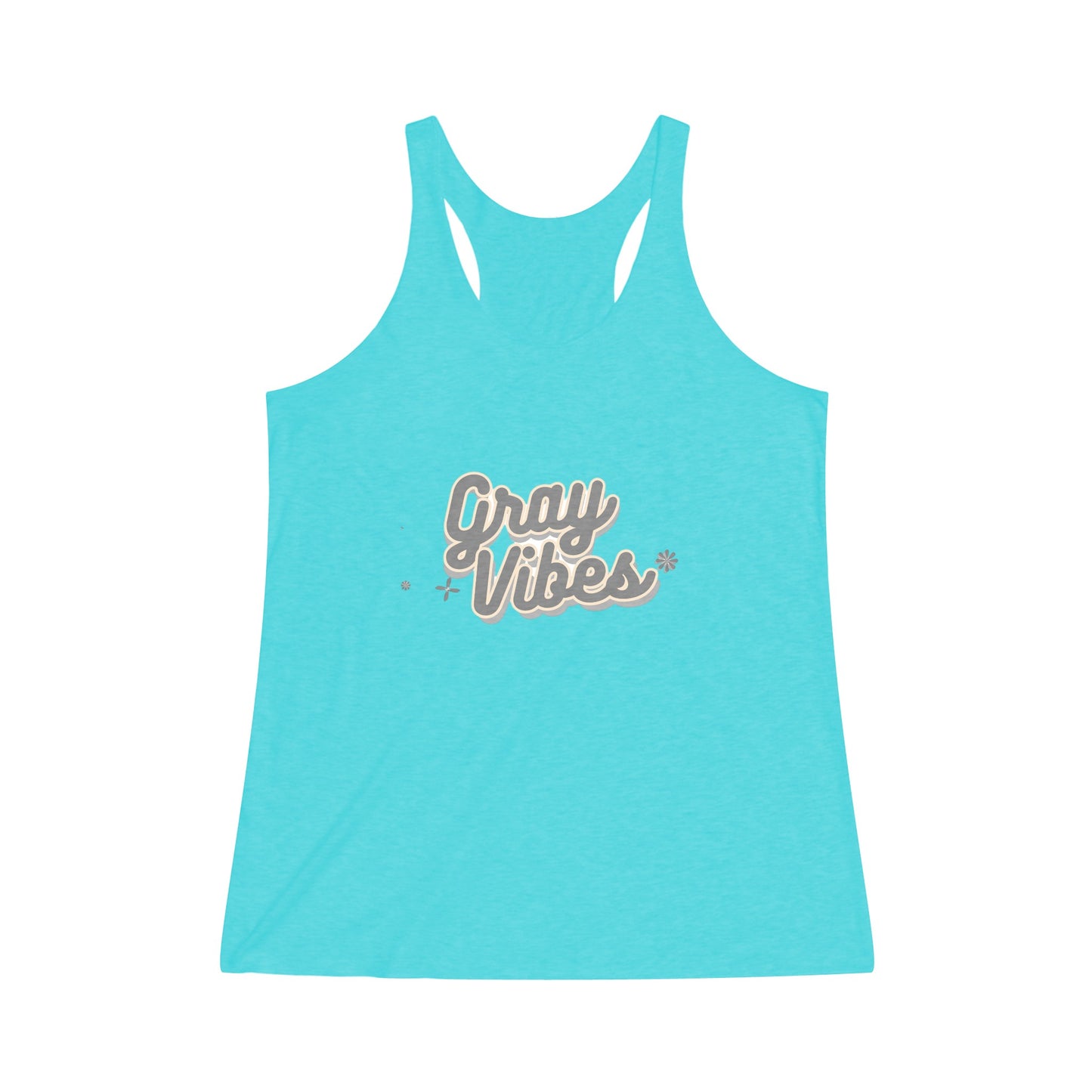 Gray Vibes Women's Tri-Blend Racerback Tank