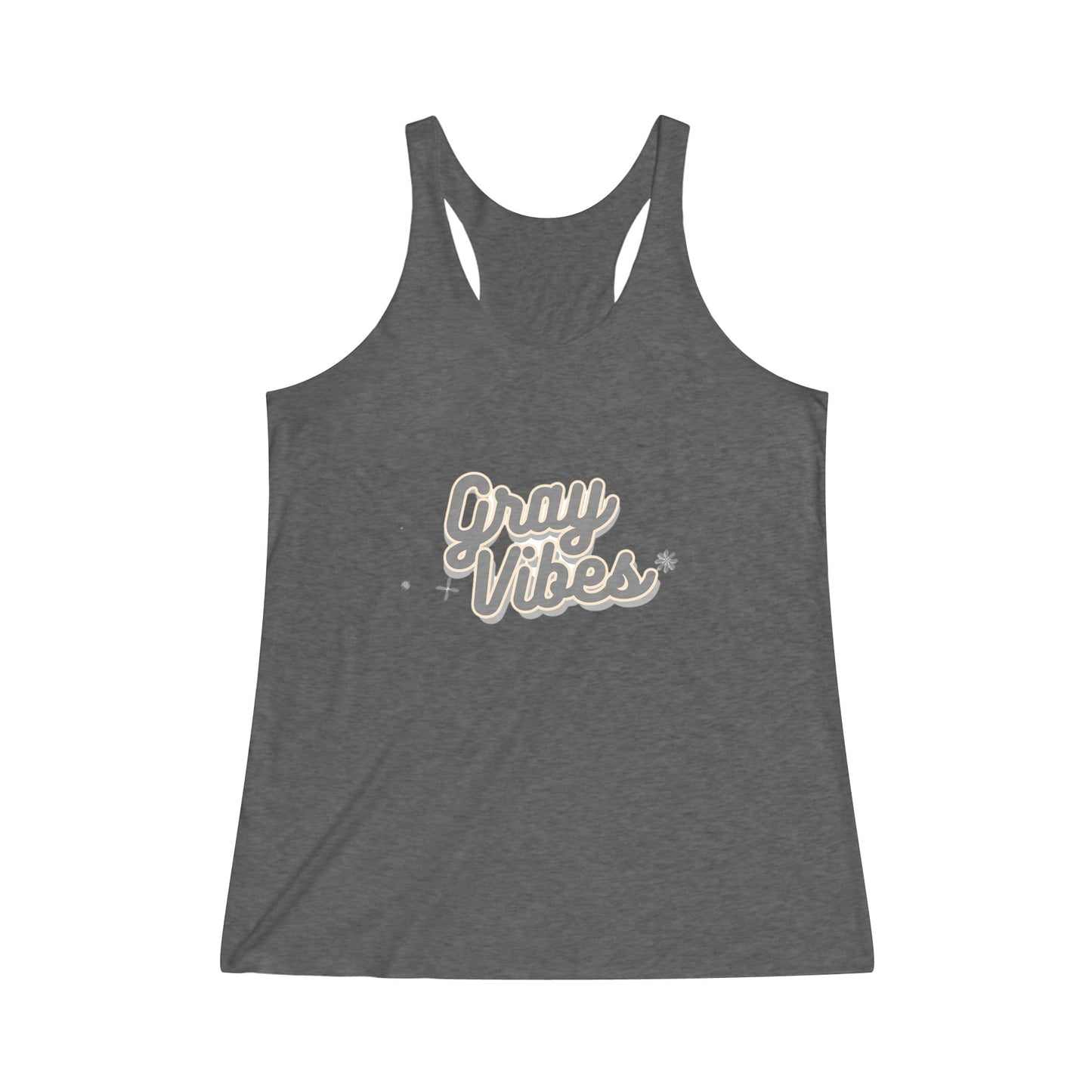 Gray Vibes Women's Tri-Blend Racerback Tank