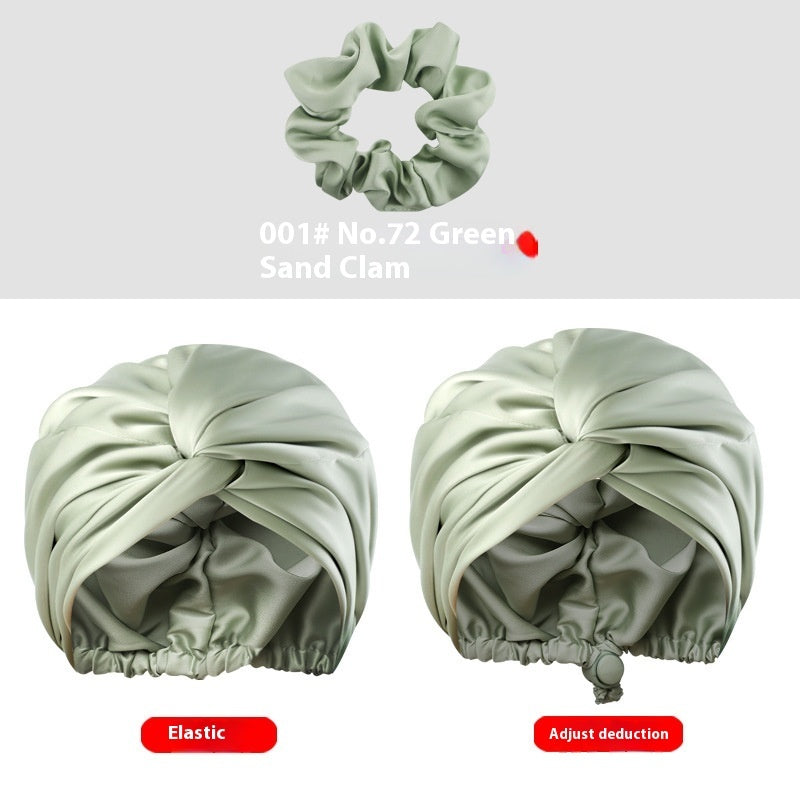 Women's Two-tier Adjustable Silk Makeup Cap