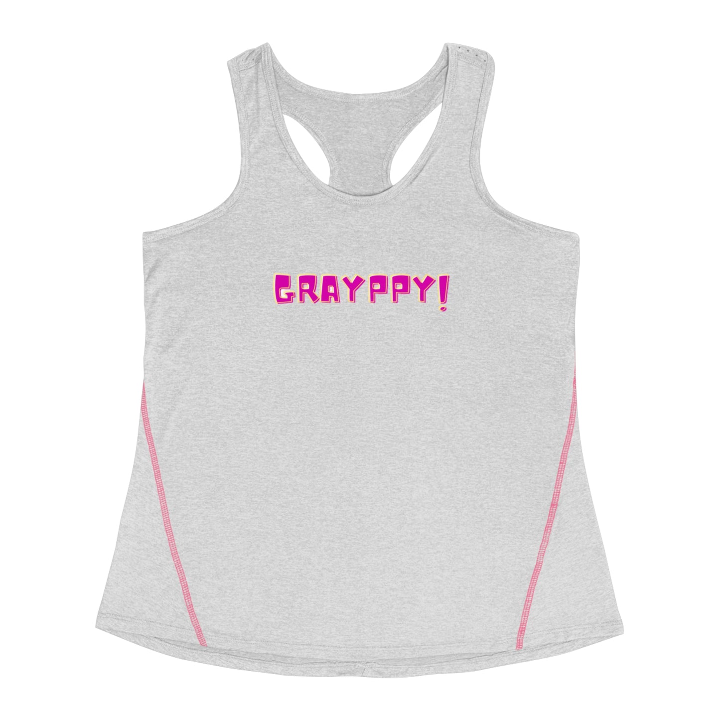 Women's Racerback Sports Top Grayppy