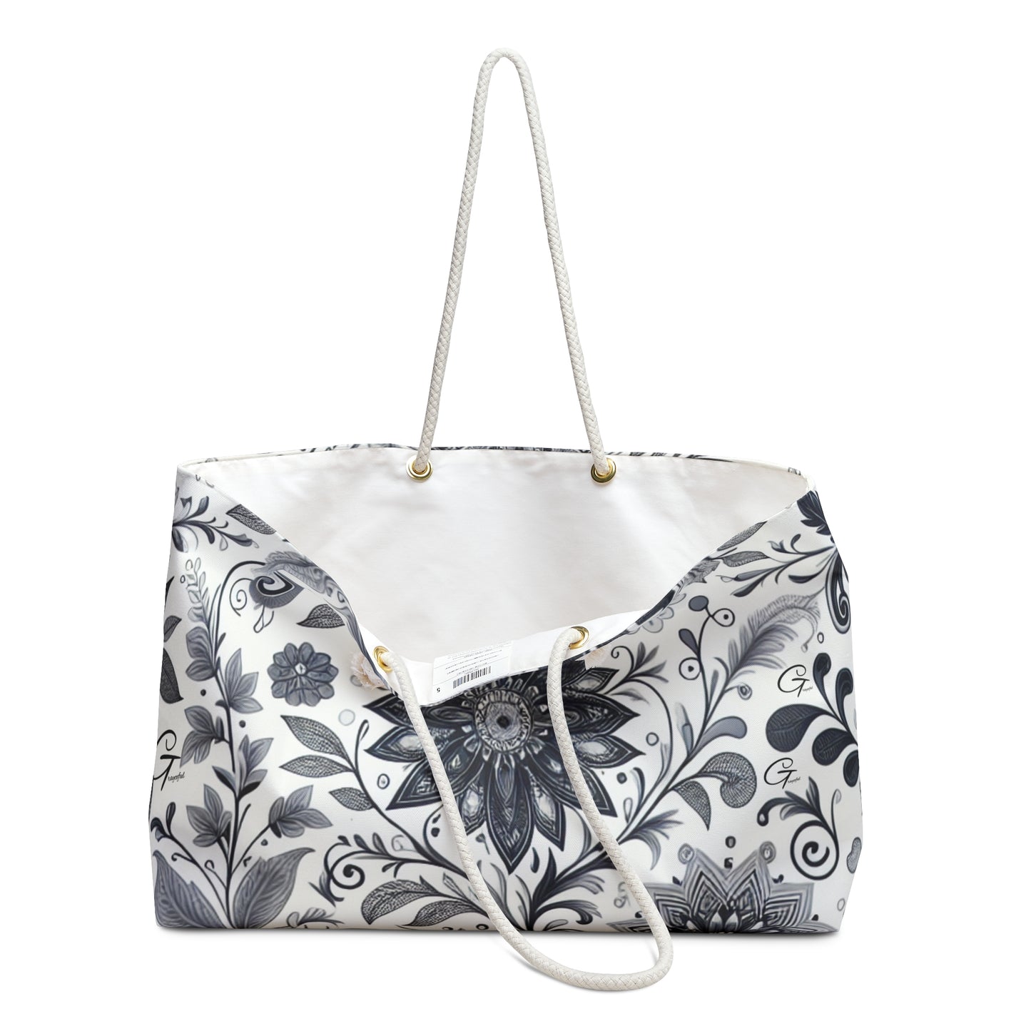 Floral Print Weekender Bag, Stylish Tote for Travel, Beach, Gym, Overnight Stay, Perfect Gift for Her