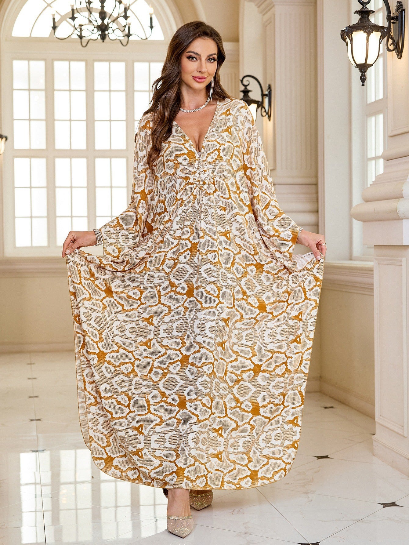 Fashion Personalized Cotton Printed Beach Dress Women