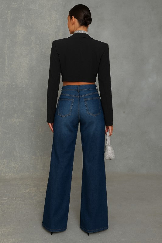 Wide Leg Jewel Jeans