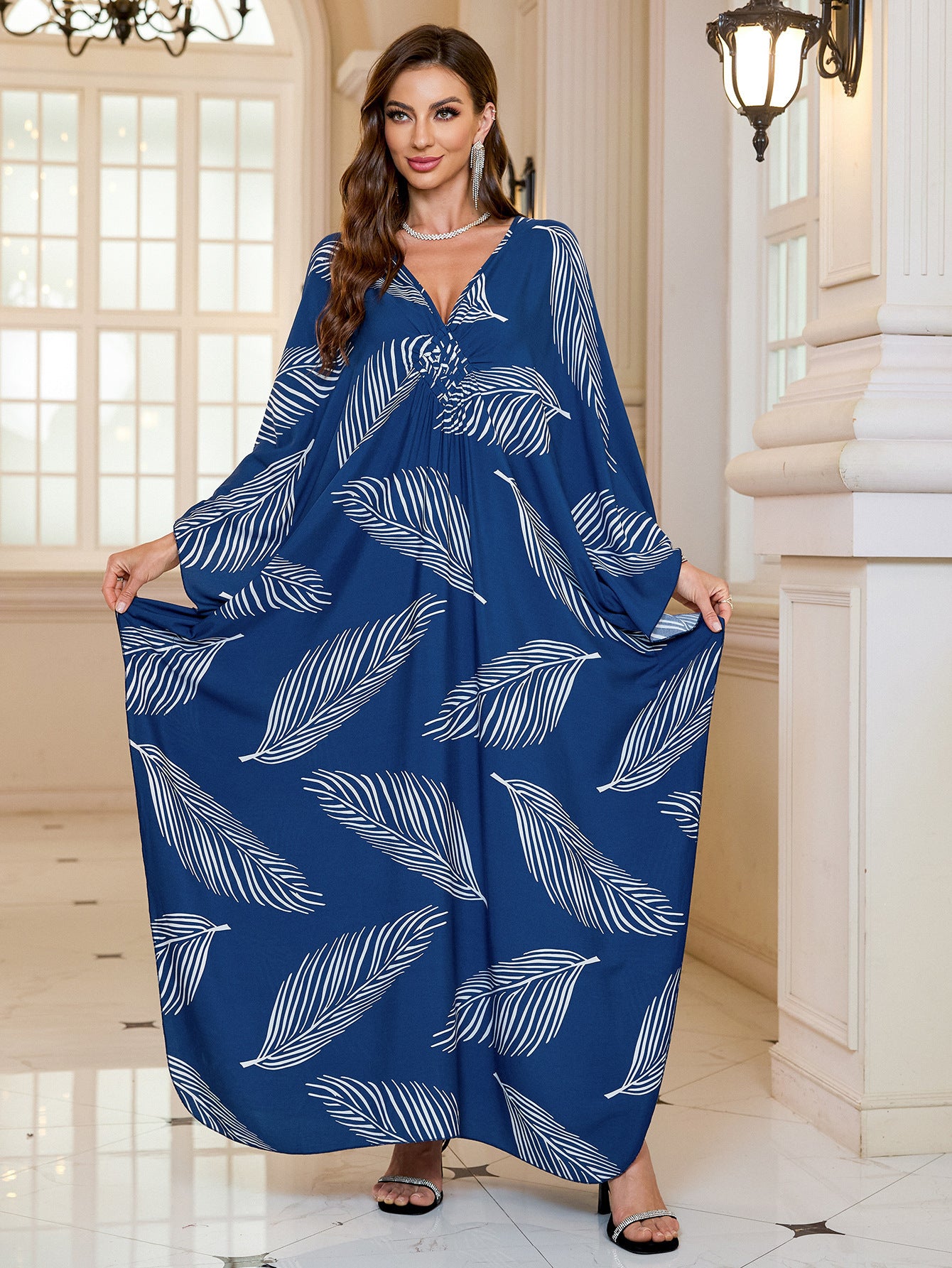 Fashion Personalized Cotton Printed Beach Dress Women
