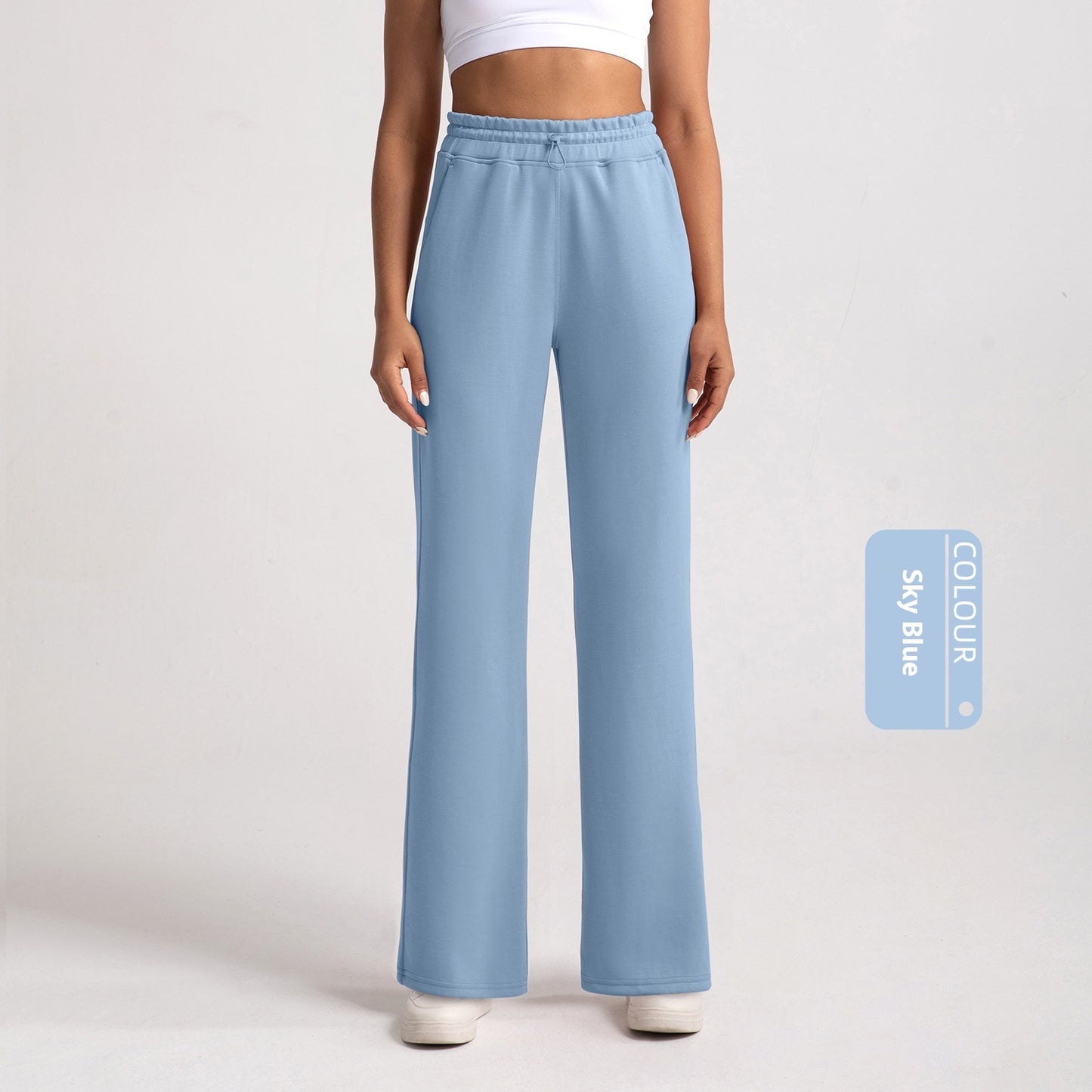 Sports Wide-leg Pants Women's Stone Washed Modal Loose Straight