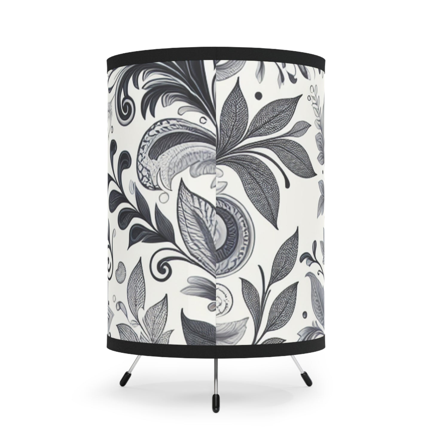 Elegant Floral Tripod Lamp, Home Decor, Accent Lighting, Modern Design, Bedroom Lighting, Living Room Decor, Unique Gift