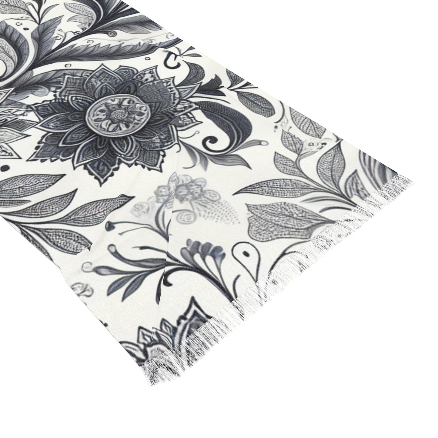 Elegant Floral Light Scarf | Fashion Accessory, Spring Outfit, Festival Wear, Gift for Mom, Trendy Wrap
