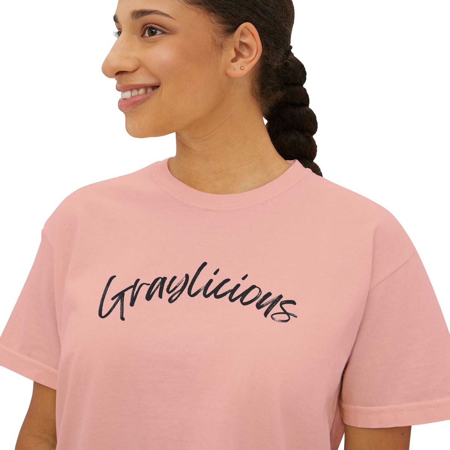 Women's Boxy Tee " Graylicious"