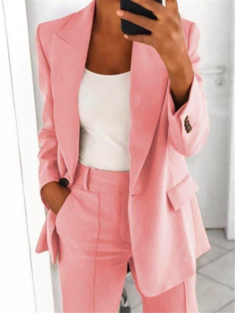 Polo Collar Cardigan Graceful Suit Jacket