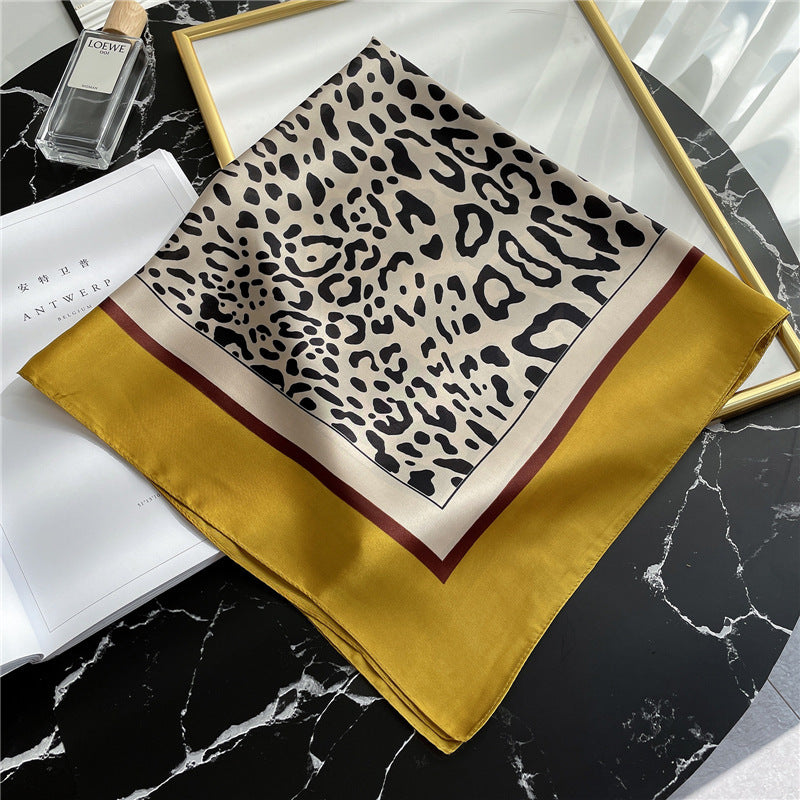 Silk Scarf Black Paisley Belt Decorative Waist Seal Hair Band