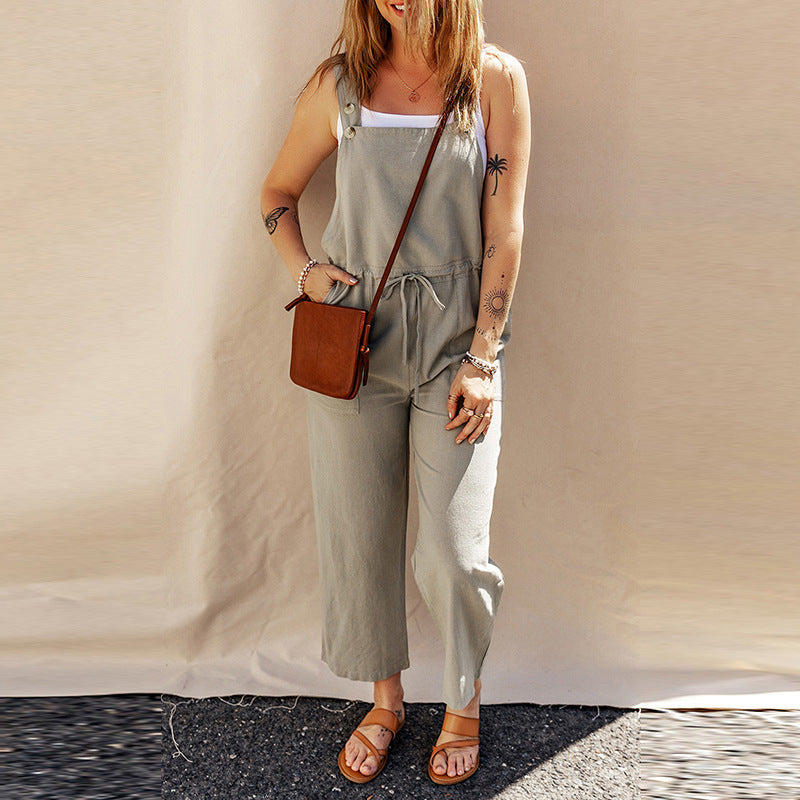 Camisole Jumpsuit Loose Sleeveless