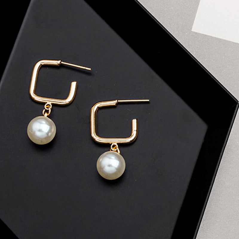New Studs Creative Retro Simple Graceful Geometric Square