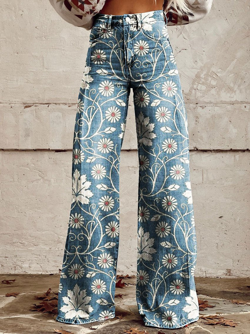 Plus Size Women's Casual Pants Thin Imitation Jeans
