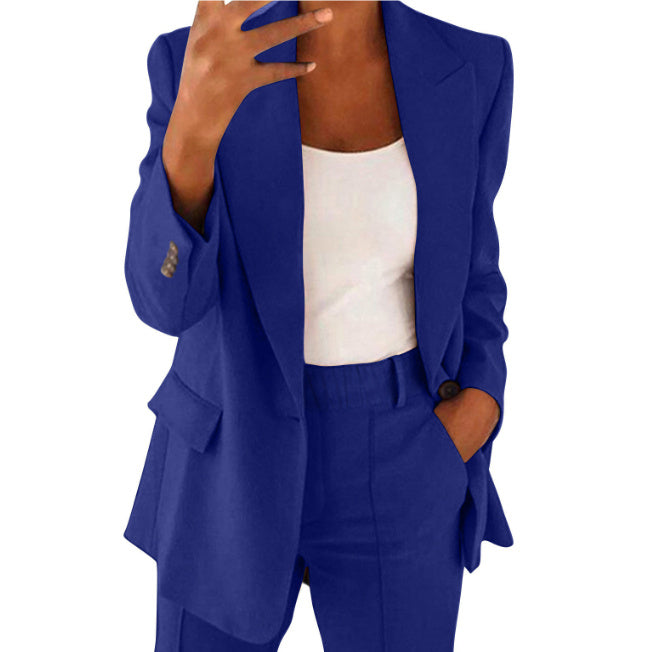 Polo Collar Cardigan Graceful Suit Jacket