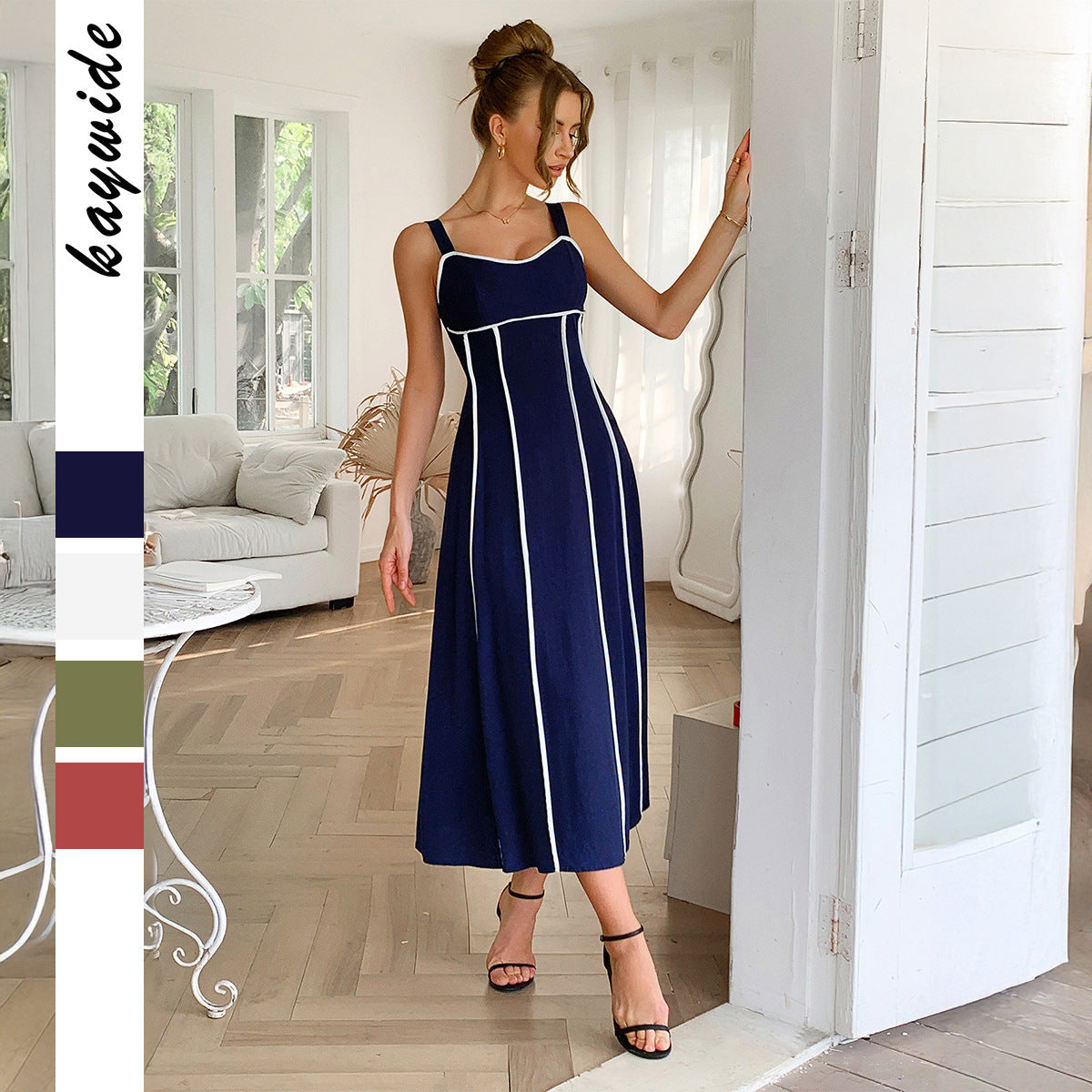 Leisure Vacation Style Sling Dress