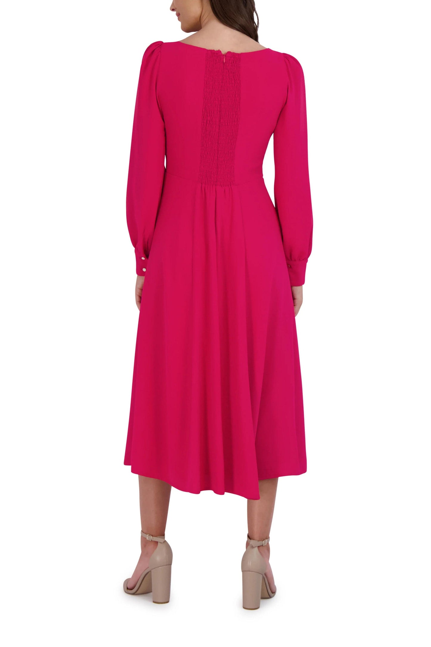 Julia Jordan Long Sleeve Front Slit Dress