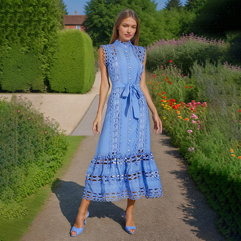 Embroidery Stitching Dress