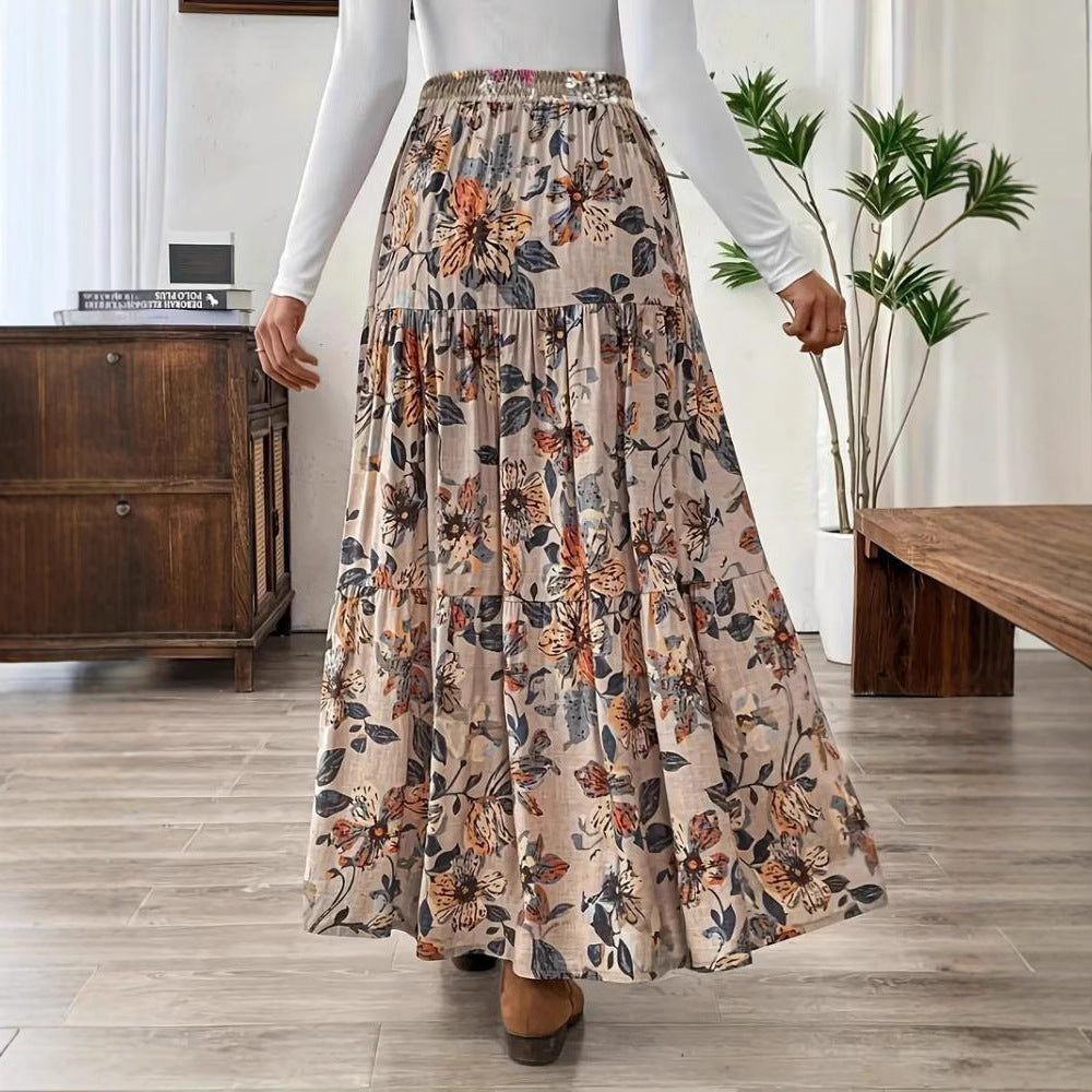 Printed Casual Bohemian Skirt