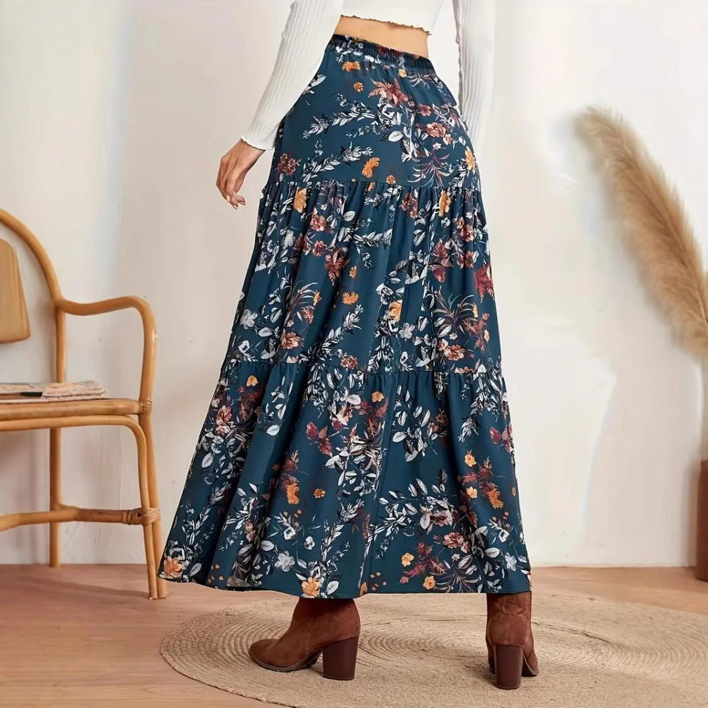 Printed Casual Bohemian Skirt
